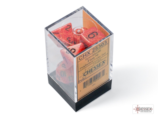 Speckled Fire Polyhedral 7-Dice Set - CHX25303